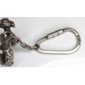 breloc Art Deco " Poodle", din argint. atelier Koch & Bergfeld. cca 1930